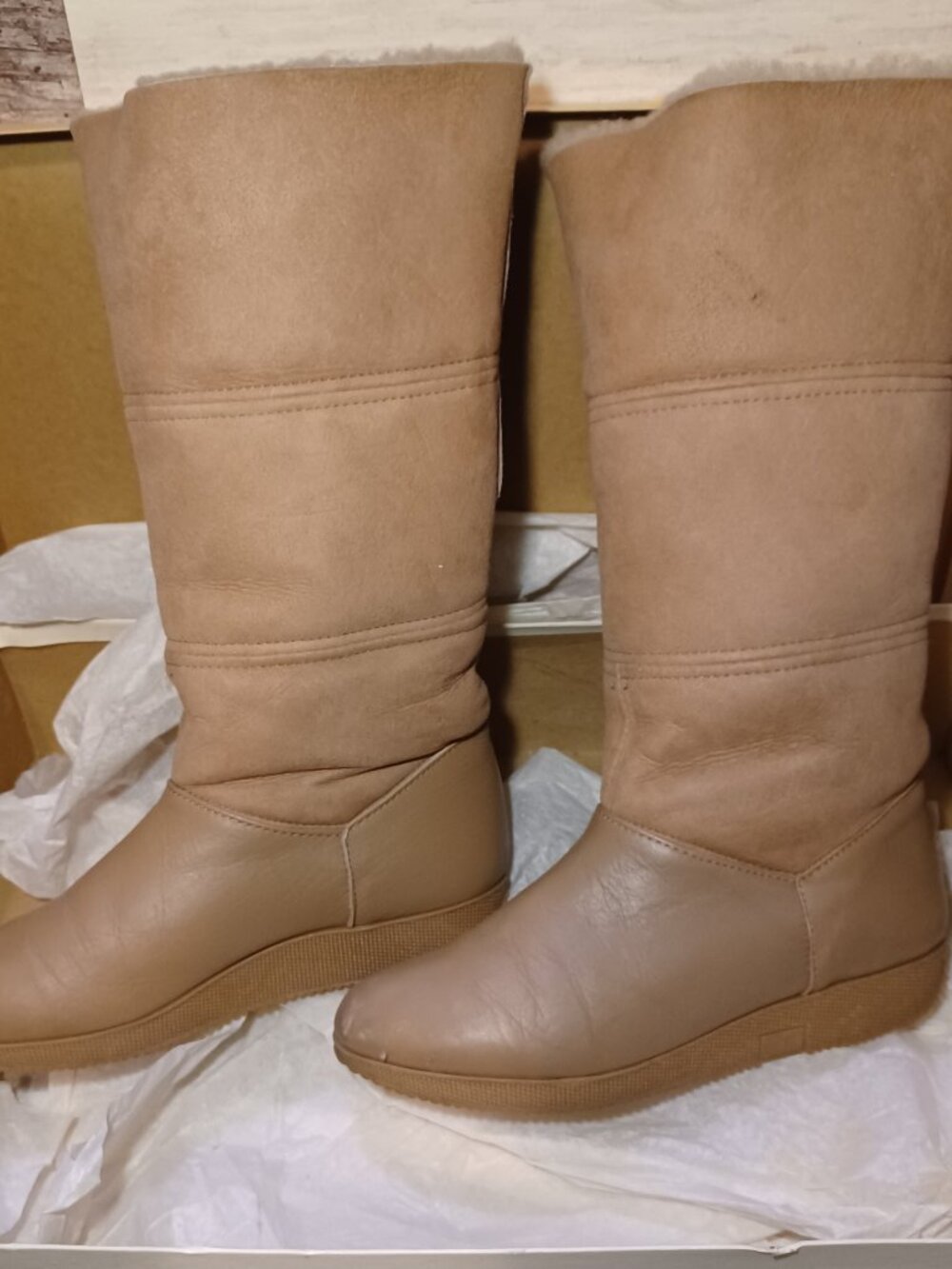 Tan Boots - Size 8